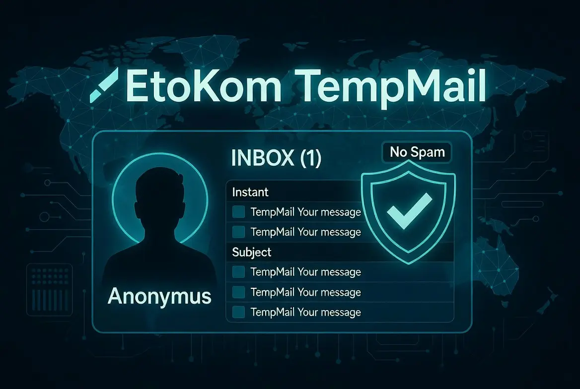 Best Temp Mail 2026 – Avoid Spam, Get Free Anonymous Inbox by EtoKom TempMail